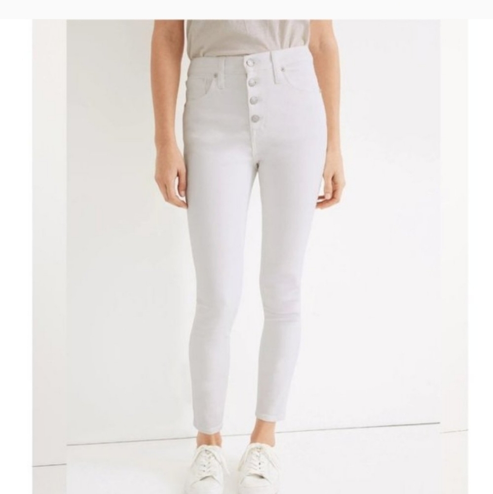 NWT Madewell White High Rise Skinny Jeans Sz 29